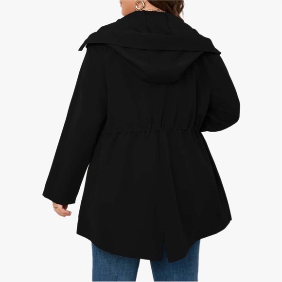 ➕ Shein Curve Light Weight Hooded Utility Jacket Size 2XL - Picture 6 of 8